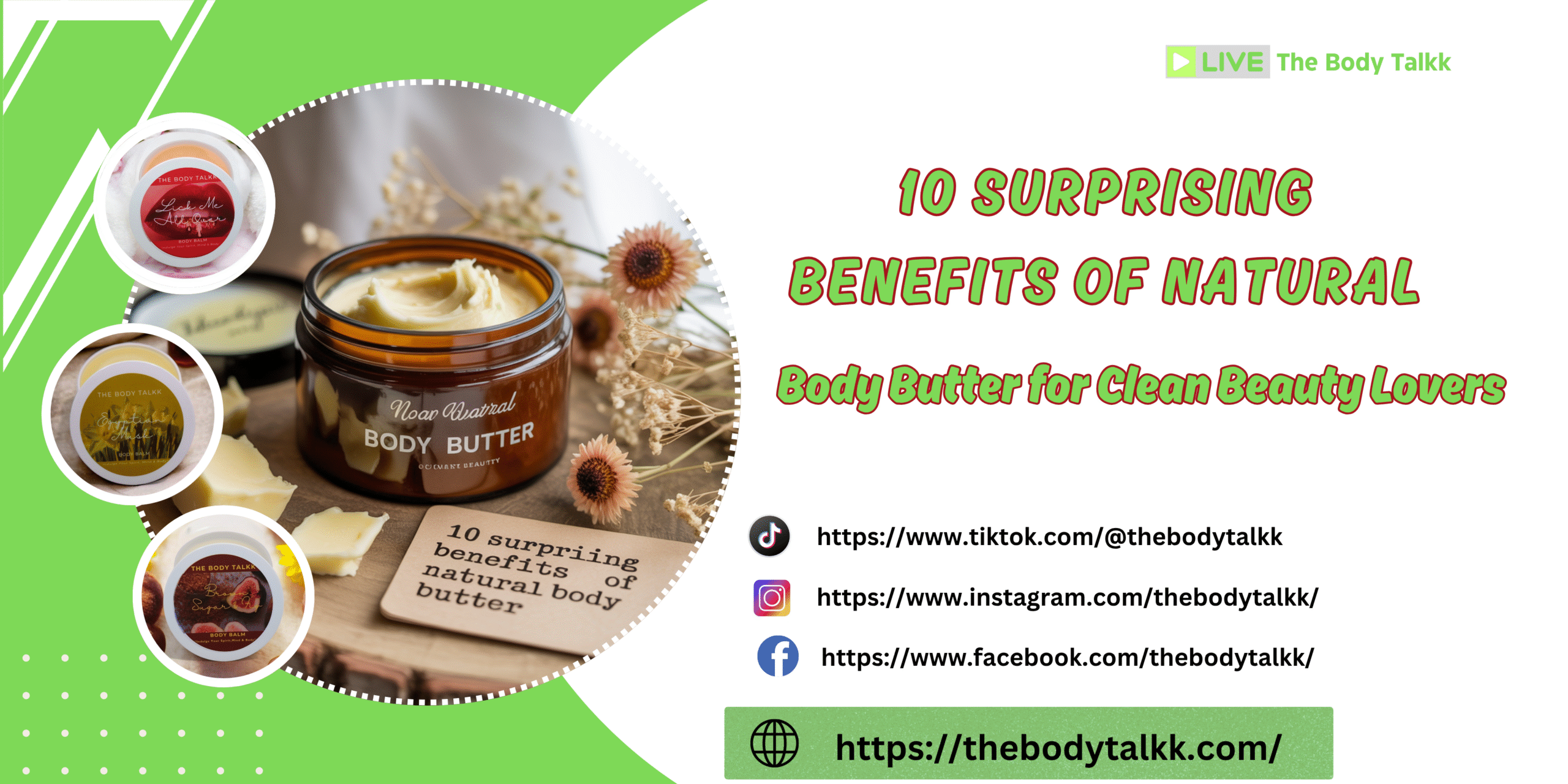 Natural Body Butter for Clean Beauty Lovers